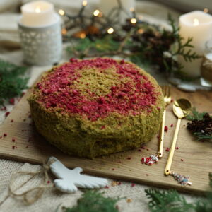 Безглютеновий Наполеон Матча-малина